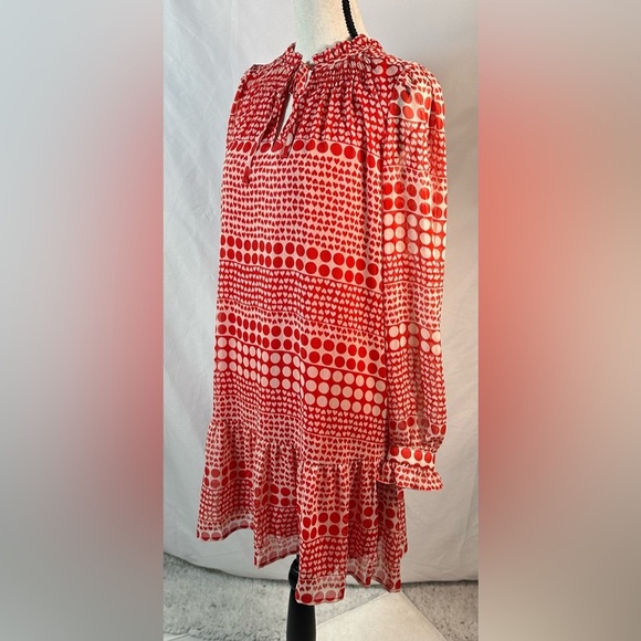 LOFT Red and White Tiered Tie Front Sundress 🌴☀️ - Picture 2 of 11